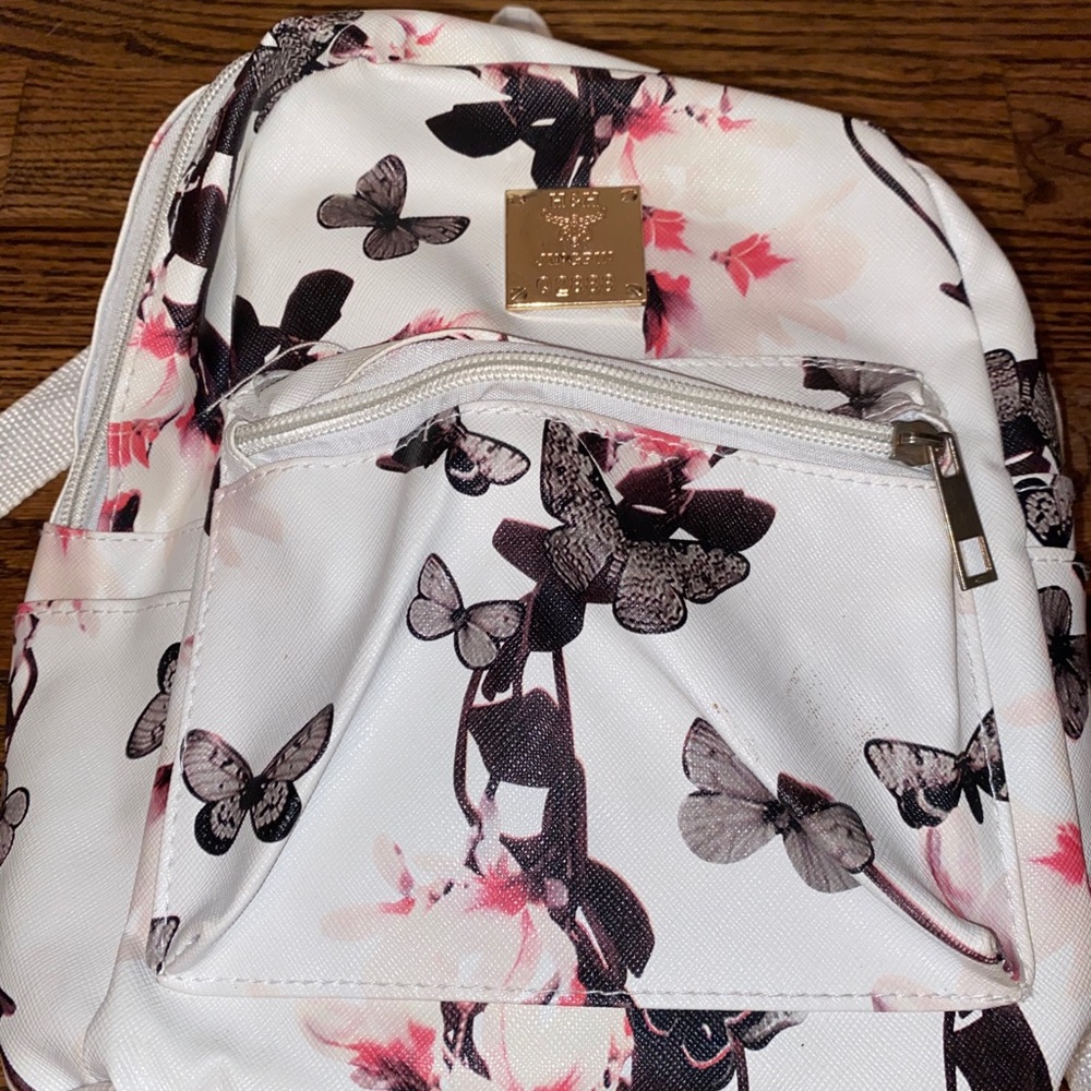 Butterfly Patterned Mini Backpack - Picture 3 of 3